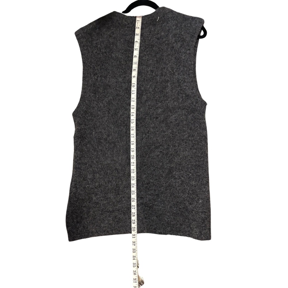 Contemporaine by Simons Alpaca Blend Oversized Knit Sweater Vest P/S - Picture 5 of 8